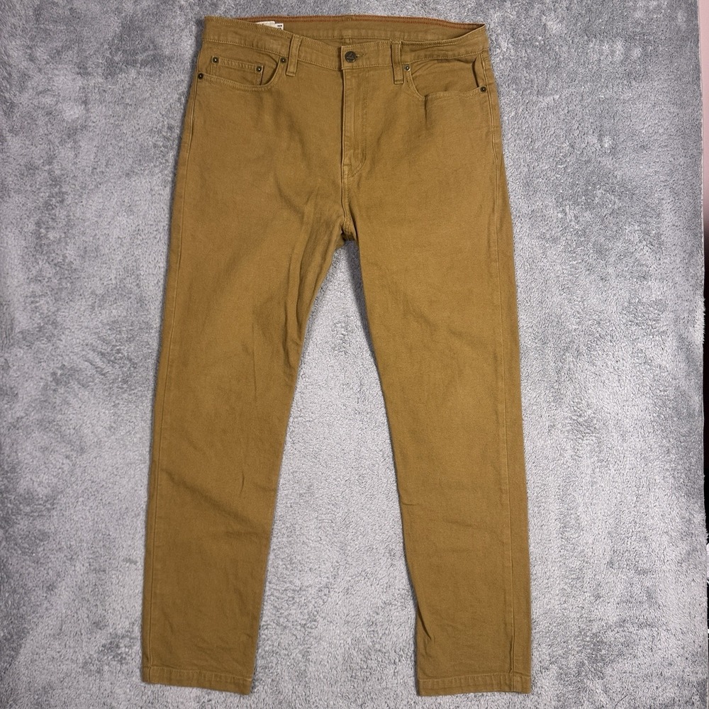American Giant Roughneck Pants Mens 36x32 Canvas Brown Straight Leg - Picture 1 of 10